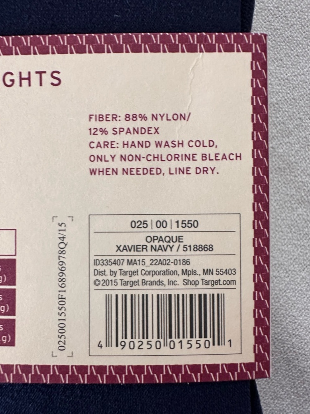 Pair of Navy Opaque Tights and Pair of Black of Black Opaque Tights - 03 - Picture 4 of 8